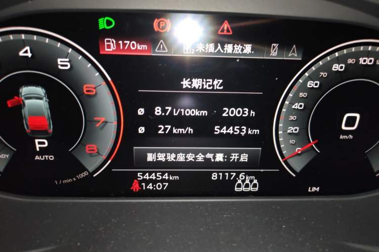 Used Audi A5 2021 Sportback 40 TFSI Stylish and Elegant Model Odometer Close Up