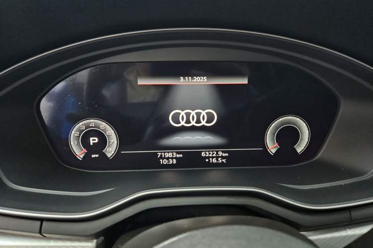 Used Audi A5 2021 Sportback 40 TFSI Stylish and Elegant Model Odometer Close Up