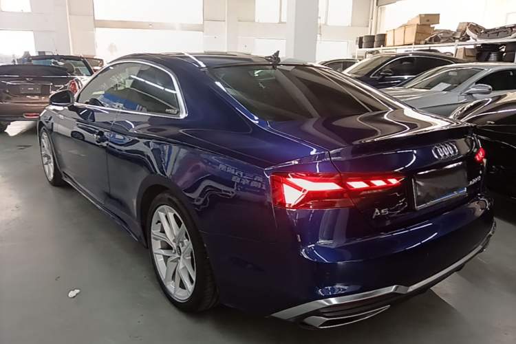 Used Audi A5 2021 Coupe 40 TFSI Fashionable and Dynamic Model Rear Left 45 Deg