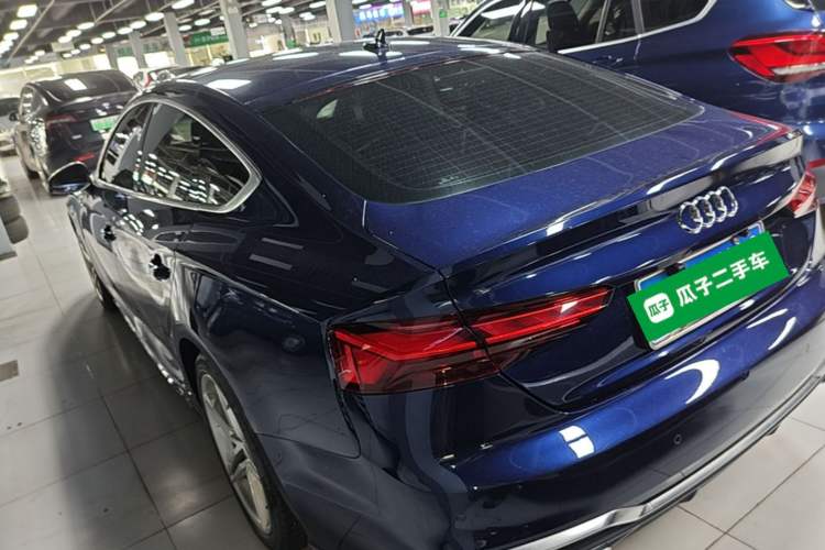 Used Audi A5 2021 Sportback 40 TFSI Fashionable and Dynamic Model Rear Left 45 Deg
