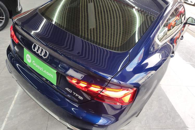 Used Audi A5 2021 Sportback 40 TFSI Fashionable and Dynamic Model Rear Right 45 Deg