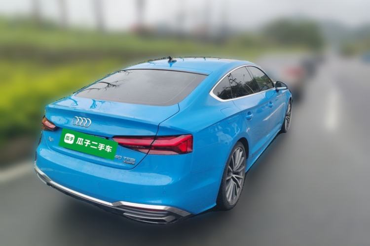 Used Audi A5 2021 Sportback 40 TFSI quattro Luxury Dynamic Model Rear Right 45 Deg