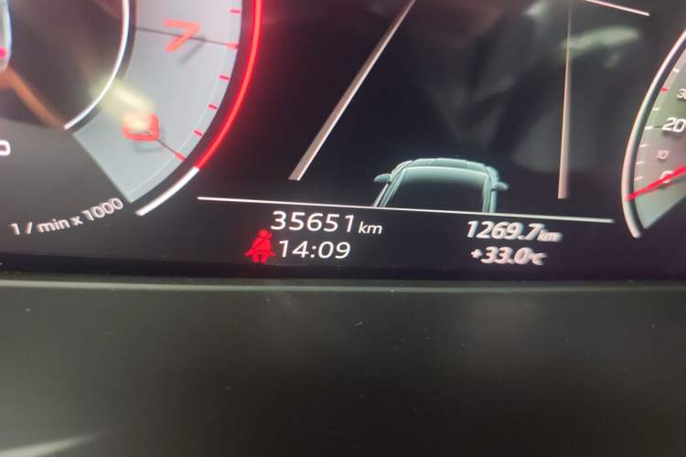 Used Audi A5 2021 Sportback 40 TFSI quattro Luxury Dynamic Model Odometer Close Up