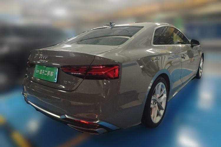 Used Audi A5 2021 Coupe 40 TFSI Fashionable and Dynamic Model Rear Right 45 Deg