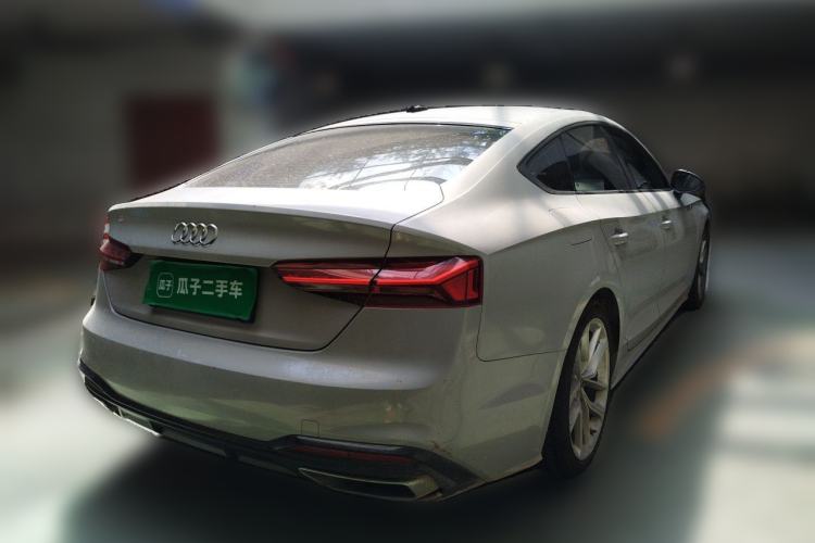 Used Audi A5 2021 Sportback 40 TFSI Fashionable and Dynamic Model Rear Right 45 Deg