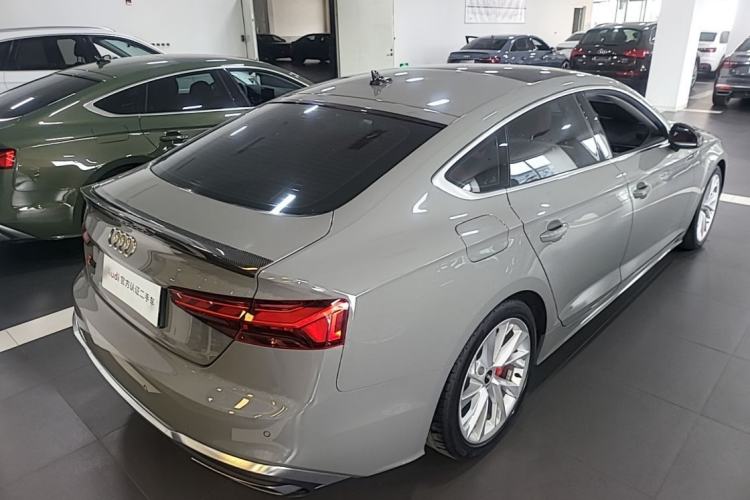 Used Audi A5 2021 Sportback 40 TFSI Fashionable and Dynamic Model Rear Right 45 Deg