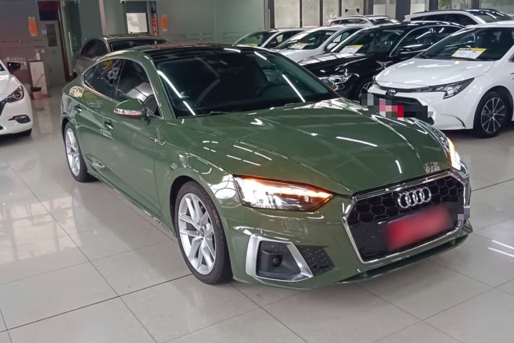 Used Audi A5 2021 Sportback 40 TFSI Fashionable and Dynamic Model Front Right 45 Deg