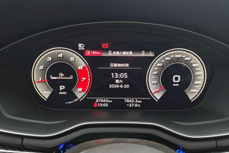 Used Audi A5 2021 Sportback 40 TFSI Fashionable and Dynamic Model Instrument Cluster