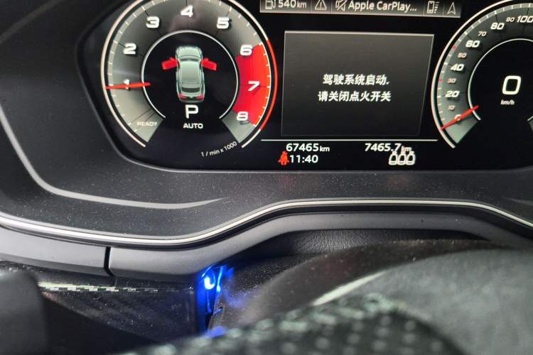 Used Audi A5 2021 Sportback 40 TFSI Fashionable and Dynamic Model Odometer Close Up