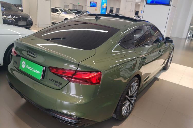Used Audi A5 2021 Sportback 40 TFSI quattro Luxury Dynamic Model Rear Right 45 Deg