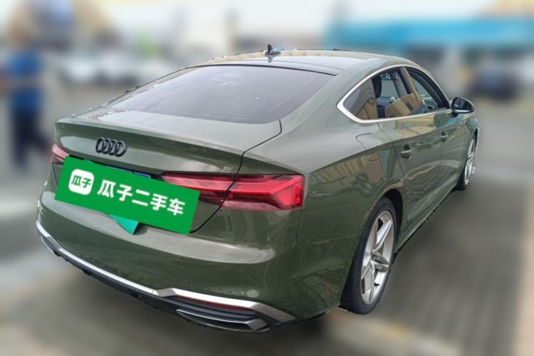 Used Audi A5 2021 Sportback 40 TFSI Fashionable and Dynamic Model Rear Right 45 Deg