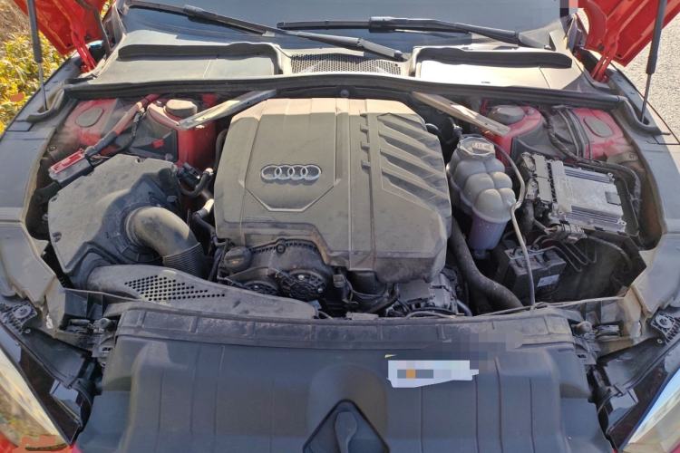 Used Audi A5 2021 Coupe 40 TFSI Fashionable and Dynamic Model Engine Bay