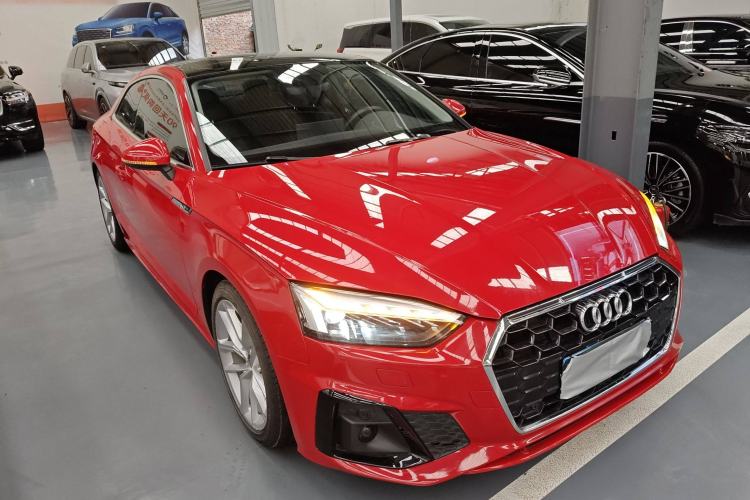 Used Audi A5 2021 Coupe 40 TFSI Fashionable and Dynamic Model Front Right 45 Deg