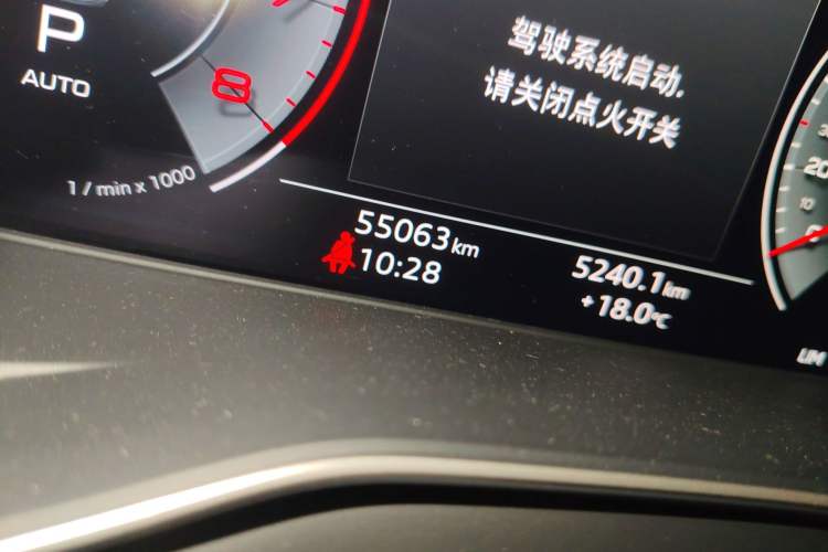 Used Audi A5 2021 Sportback 40 TFSI Stylish and Elegant Model Odometer Close Up