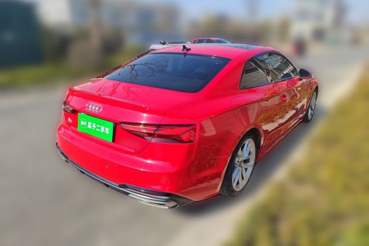 Used Audi A5 2021 Coupe 40 TFSI Fashionable and Dynamic Model Rear Right 45 Deg