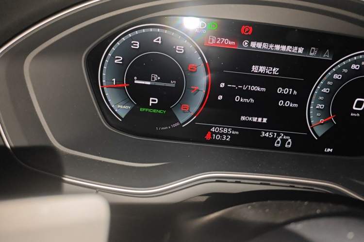 Used Audi A5 2021 Coupe 40 TFSI Fashionable and Dynamic Model Odometer Close Up