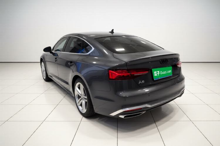 Used Audi A5 2021 Sportback 40 TFSI Fashionable and Dynamic Model Rear Left 45 Deg
