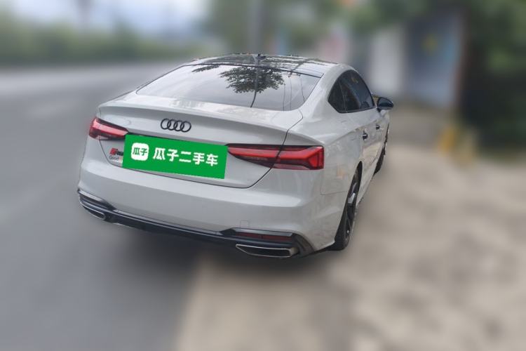 Used Audi A5 2021 Sportback 40 TFSI Fashionable and Dynamic Model Rear Right 45 Deg