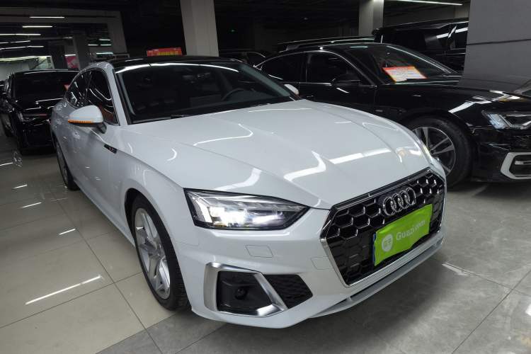 Used Audi A5 2021 Sportback 40 TFSI Fashionable and Dynamic Model Front Right 45 Deg