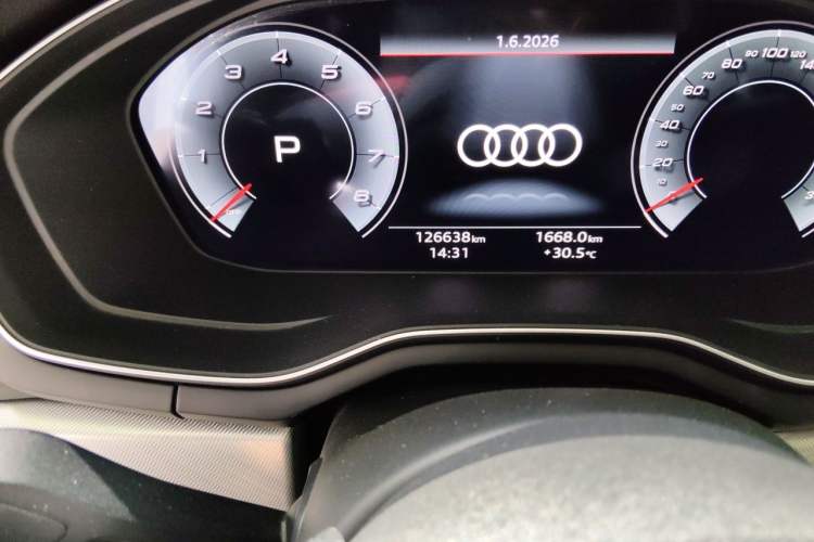 Used Audi A5 2021 Sportback 40 TFSI Stylish and Elegant Model Odometer Close Up