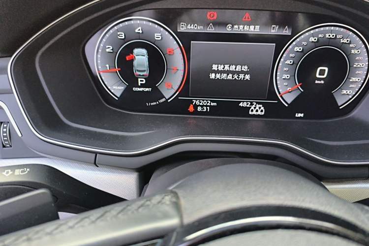 Used Audi A5 2021 Sportback 40 TFSI Stylish and Elegant Model Odometer Close Up