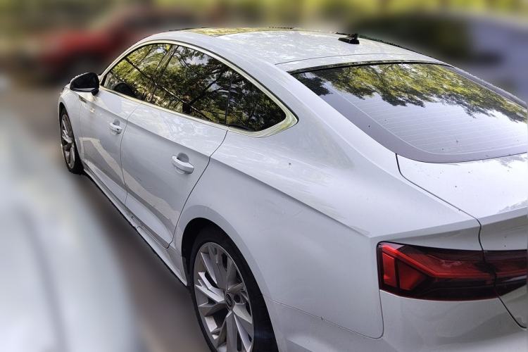 Used Audi A5 2021 Sportback 40 TFSI Fashionable and Dynamic Model Rear Left 45 Deg