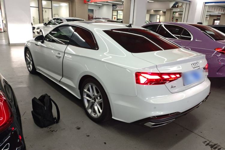 Used Audi A5 2021 Coupe 40 TFSI Fashionable and Dynamic Model Rear Left 45 Deg