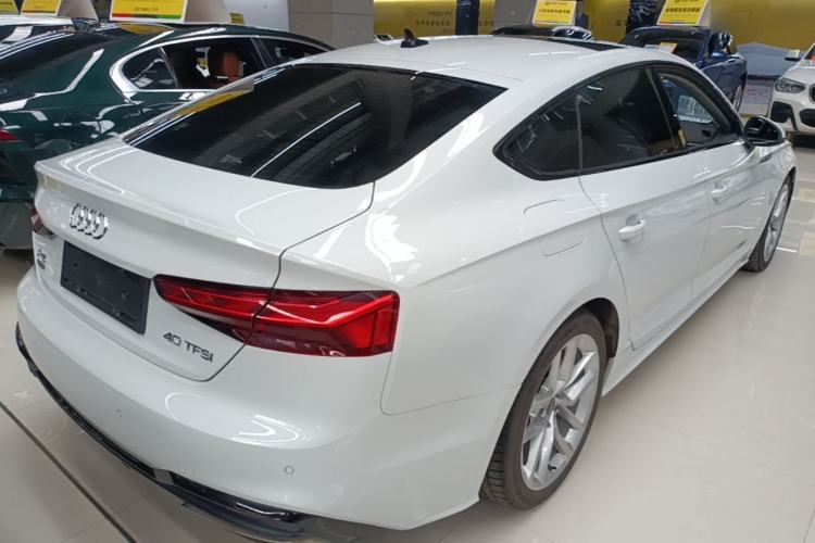 Used Audi A5 2021 Sportback 40 TFSI Fashionable and Dynamic Model Rear Right 45 Deg