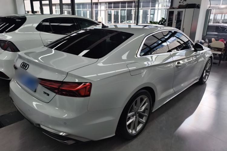Used Audi A5 2021 Coupe 40 TFSI Fashionable and Dynamic Model Rear Right 45 Deg