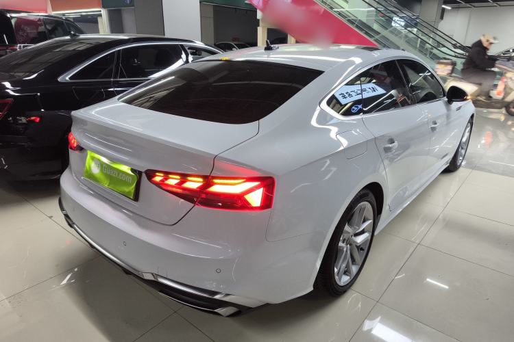 Used Audi A5 2021 Sportback 40 TFSI Fashionable and Dynamic Model Rear Right 45 Deg
