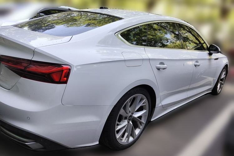 Used Audi A5 2021 Sportback 40 TFSI Fashionable and Dynamic Model Rear Right 45 Deg