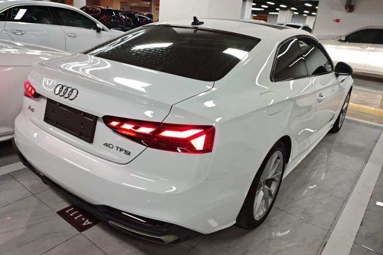 Used Audi A5 2021 Coupe 40 TFSI Fashionable and Dynamic Model Rear Right 45 Deg
