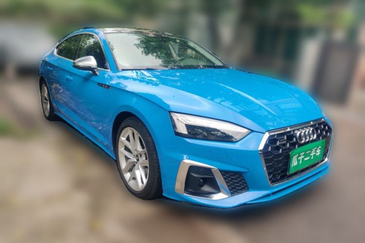 Used Audi A5 2022 Sportback 40 TFSI Fashionable and Dynamic Model Front Right 45 Deg