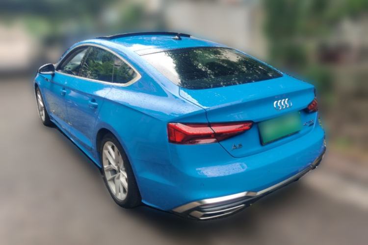 Used Audi A5 2022 Sportback 40 TFSI Fashionable and Dynamic Model Rear Left 45 Deg