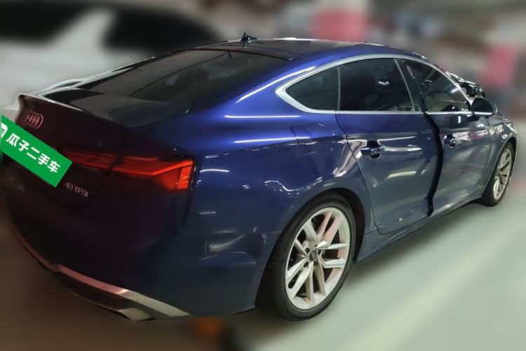 Used Audi A5 2022 Sportback 40 TFSI Fashionable and Dynamic Model Rear Right 45 Deg