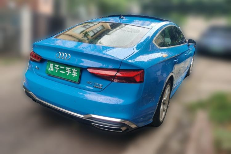 Used Audi A5 2022 Sportback 40 TFSI Fashionable and Dynamic Model Rear Right 45 Deg