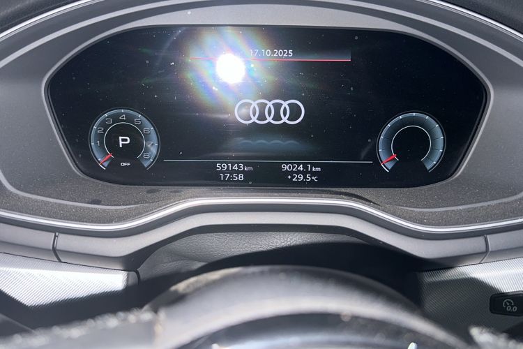 Used Audi A5 2022 Coupe 40 TFSI Fashion Dynamic Model Odometer Close Up
