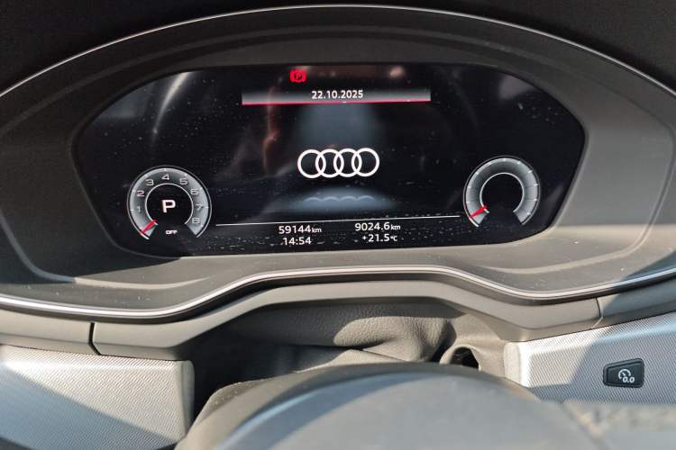 Used Audi A5 2022 Coupe 40 TFSI Fashion Dynamic Model Odometer Close Up