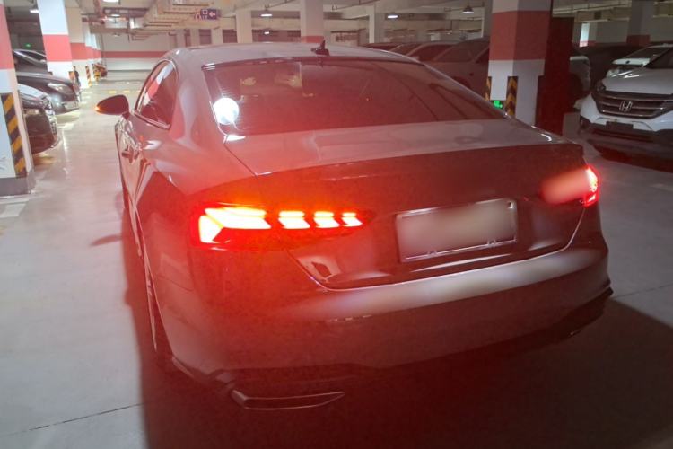 Used Audi A5 2022 Coupe 40 TFSI Fashion Dynamic Model Rear Left 45 Deg