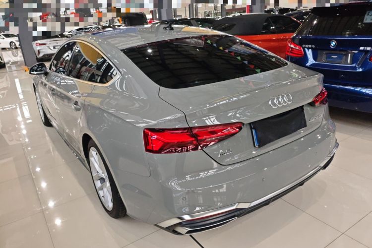 Used Audi A5 2022 Sportback 40 TFSI Fashionable and Dynamic Model Rear Left 45 Deg