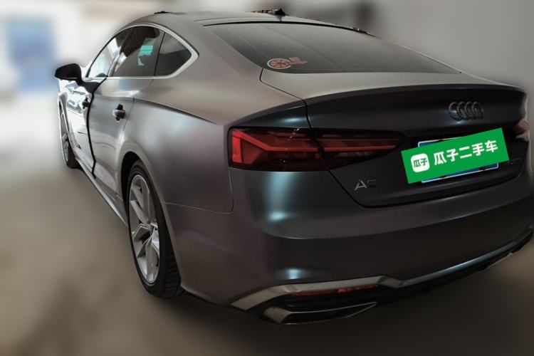 Used Audi A5 2022 Sportback 40 TFSI Fashionable and Dynamic Model Rear Left 45 Deg
