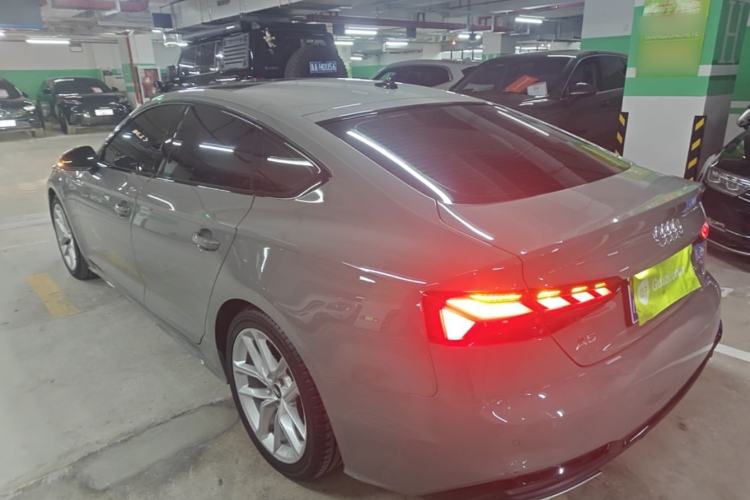 Used Audi A5 2022 Sportback 40 TFSI Fashionable and Dynamic Model Rear Left 45 Deg