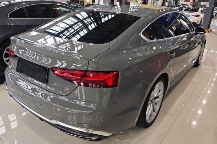 Used Audi A5 2022 Sportback 40 TFSI Fashionable and Dynamic Model Rear Right 45 Deg