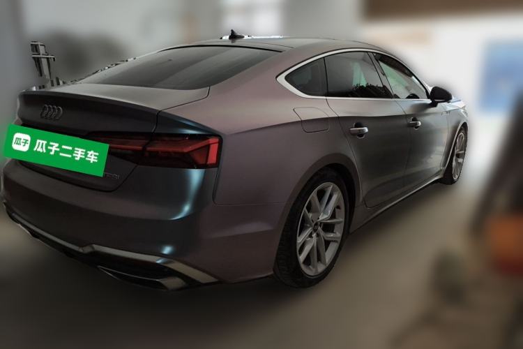 Used Audi A5 2022 Sportback 40 TFSI Fashionable and Dynamic Model Rear Right 45 Deg