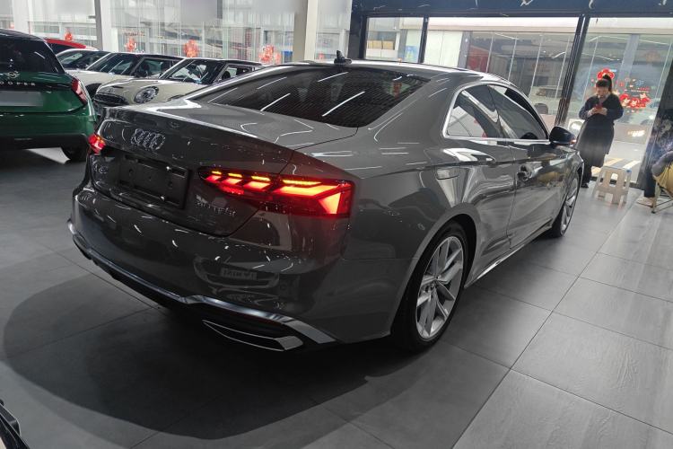 Used Audi A5 2022 Coupe 40 TFSI Fashion Dynamic Model Rear Right 45 Deg