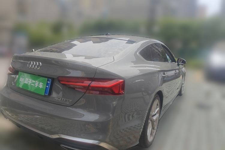 Used Audi A5 2022 Sportback 40 TFSI Fashionable and Dynamic Model Rear Right 45 Deg