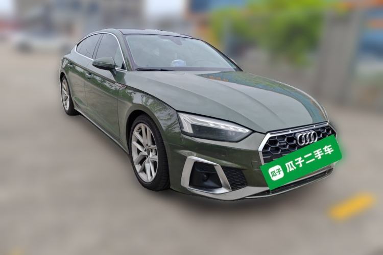 Used Audi A5 2022 Sportback 40 TFSI Fashionable and Dynamic Model Front Right 45 Deg