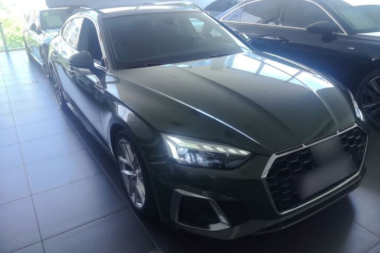 Used Audi A5 2022 Sportback 40 TFSI Fashionable and Dynamic Model Front Right 45 Deg