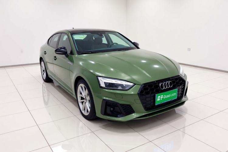 Used Audi A5 2022 Sportback 40 TFSI Fashionable and Dynamic Model Front Right 45 Deg