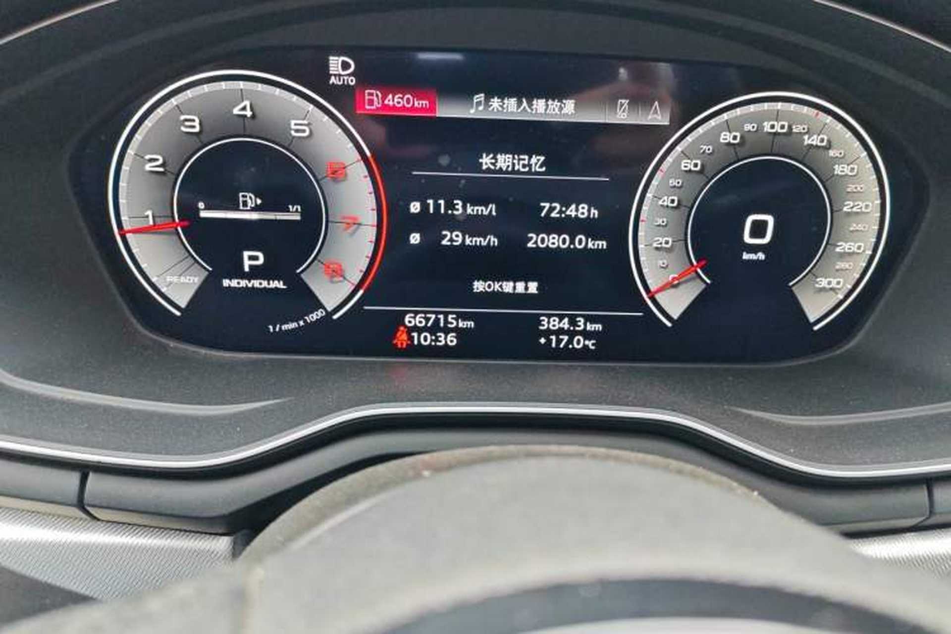 Used Audi A5 2022 Sportback 40 TFSI Fashionable and Dynamic Model Odometer Close Up